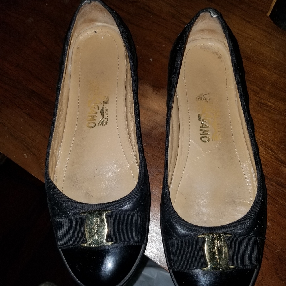 Salvatore Ferragamo Varina Quilted ballet flats